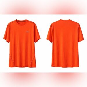 Spalding Men's Vibrant Orange Short Sleeve Tee